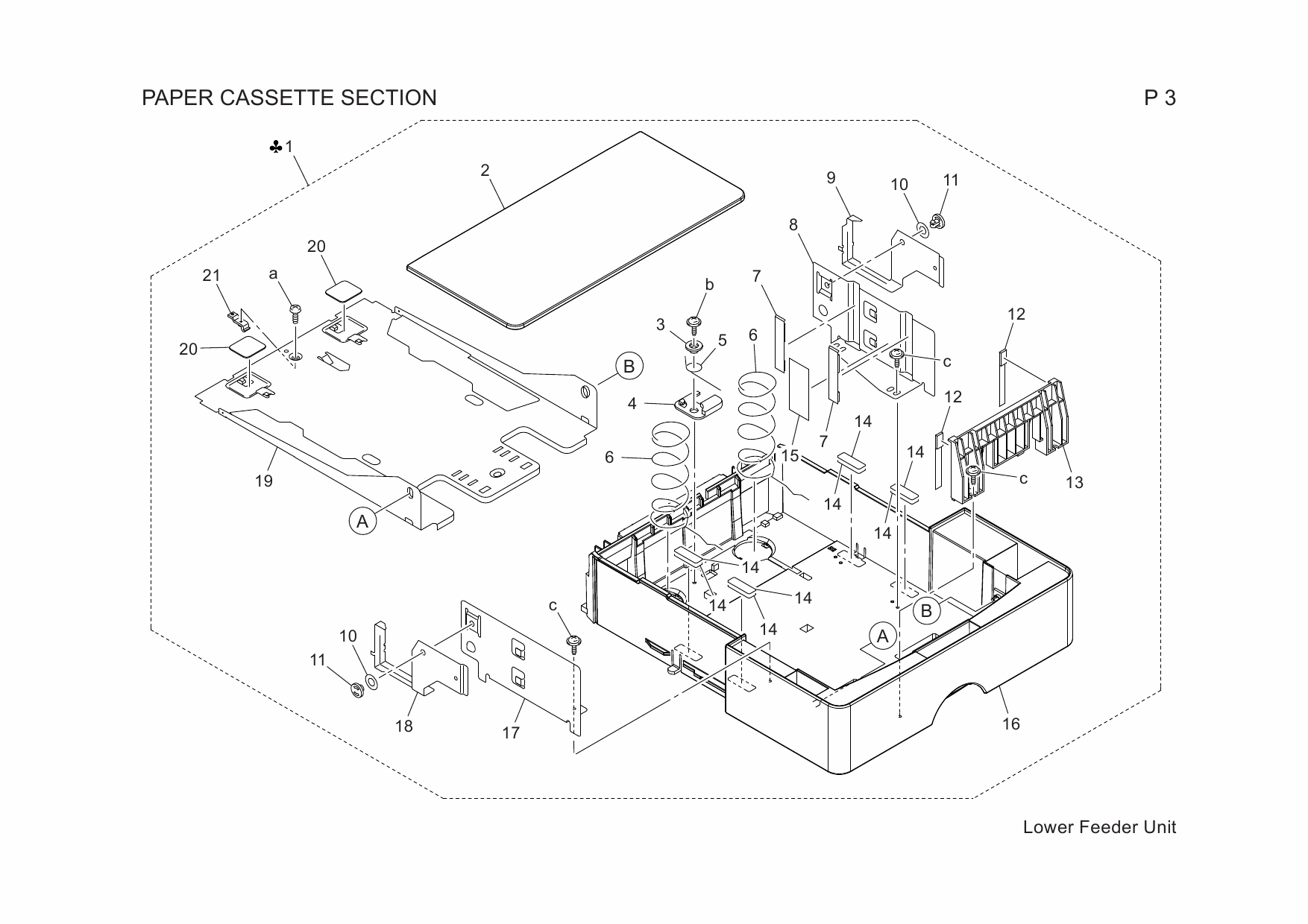 Konica-Minolta magicolor 2430DL 2450 Lower-Feeder-Unit Parts Manual-5